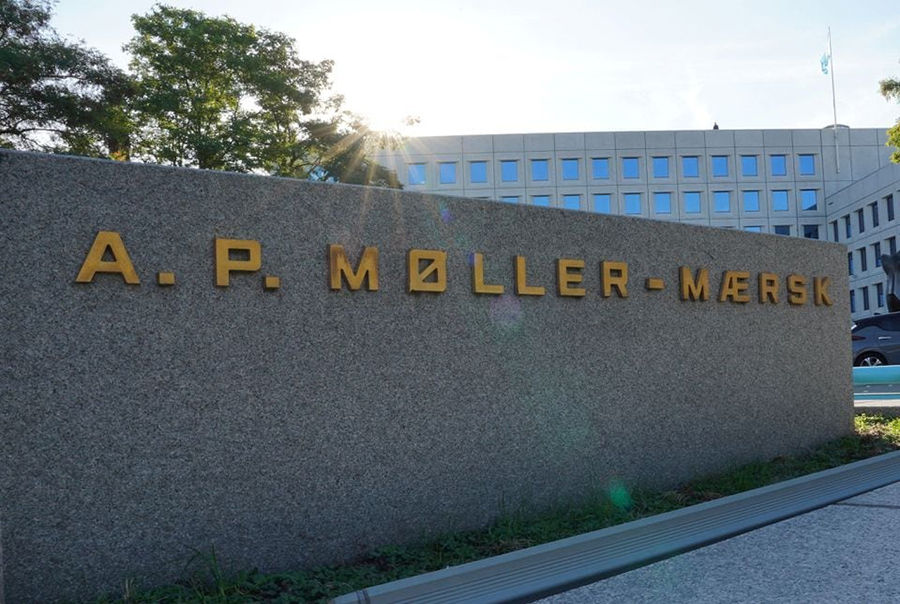 A view of the sign for A.P. Moller-Maersk outside their offices in Copenhagen, Denmark on September 14, 2023 — Reuters/Files
