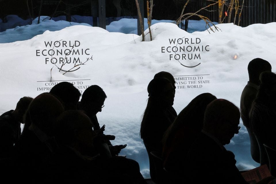 People attend the 54th annual meeting of the World Economic Forum in Davos, Switzerland on January 17, 2024 — Reuters photo