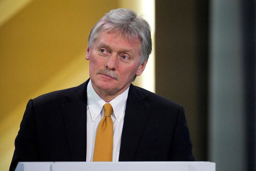 Kremlin spokesman Dmitry Peskov attends Russian President Vladimir Putin's annual press conference in Moscow, Russia December 14, 2023.