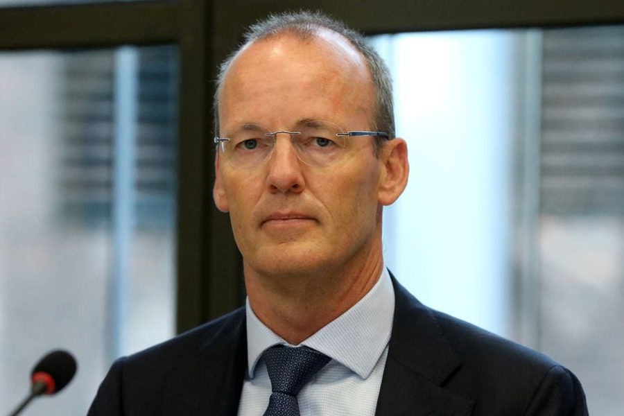 ECB board member Klaas Knot appears at a Dutch parliamentary hearing in The Hague, Netherlands September 23, 2019.