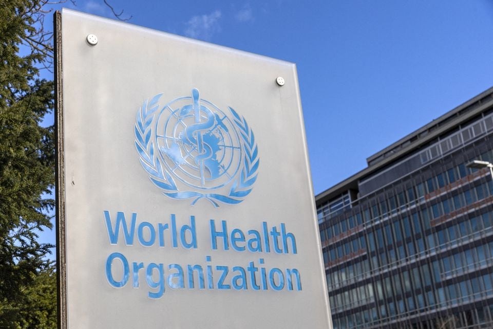 The World Health Organisation (WHO) logo is seen near its headquarters in Geneva, Switzerland on February 2, 2023 — Reuters/File