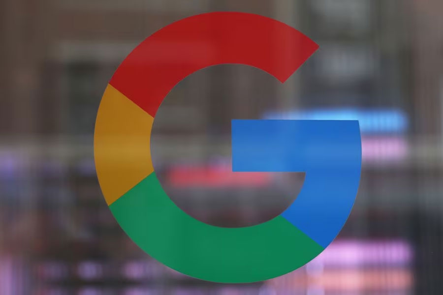 The logo of Google LLC is seen at the Google Store Chelsea in New York City, U.S., January 20, 2023.