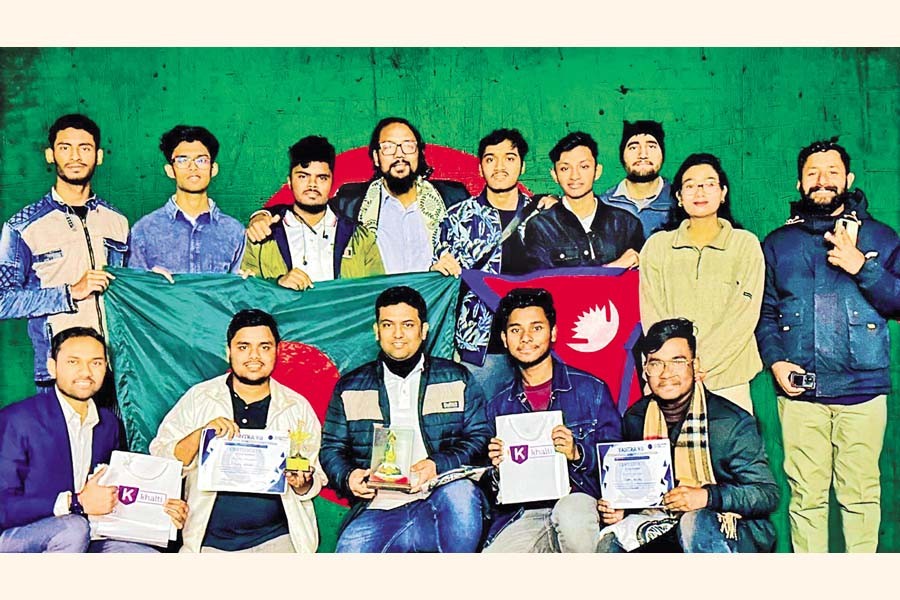 Bangladeshi AI-lover students win award in International Robotics Competition held in Nepal recently