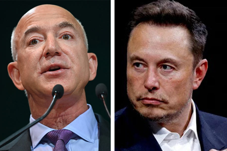 Jeff Bezos and Elon Musk