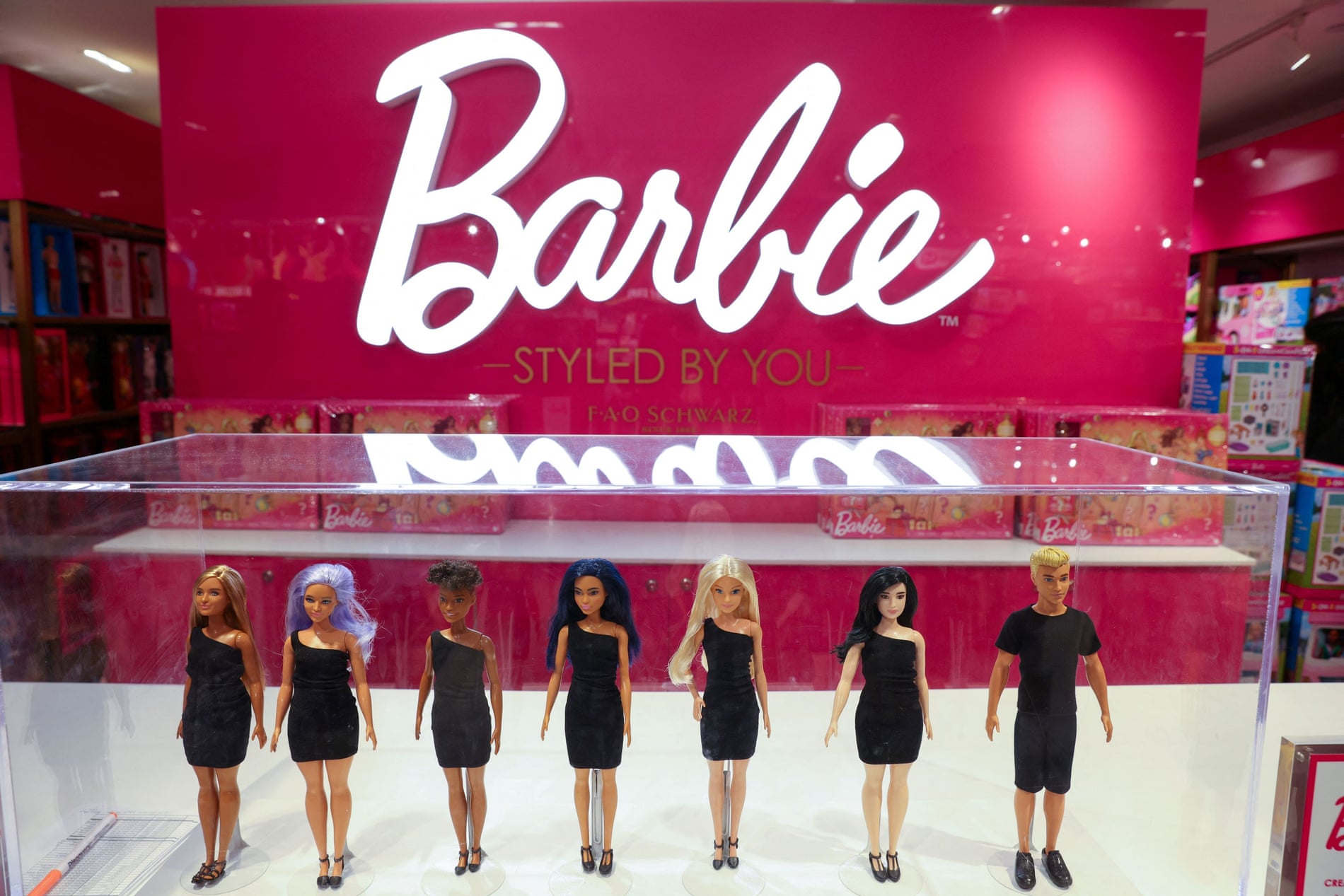In recent years, Barbie has launched more inclusive doll lines. Photograph: Andrew Kelly/Reuters