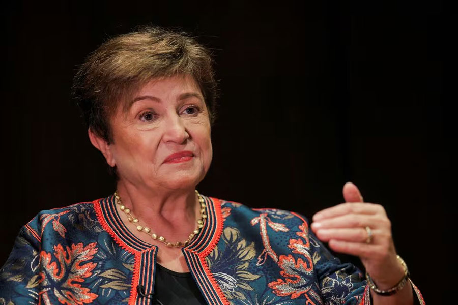 IMF Managing Director Kristalina Georgieva speaks during an interview on the day she attends G20 Financial Summit, in Sao Paulo, Brazil, February 27, 2024.