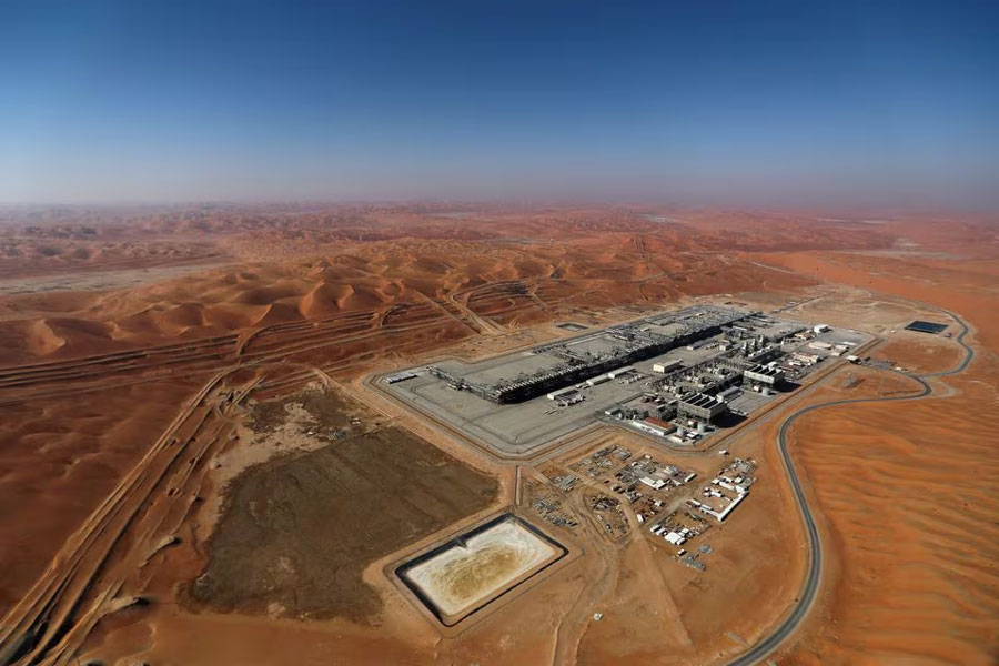 General view of Aramco's oil field in the Empty Quarter, Shaybah, Saudi Arabia, January 12, 2024.