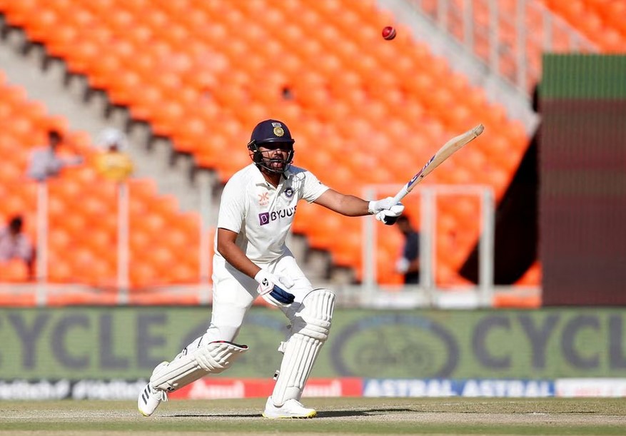Cricket - Fourth Test - India v Australia - Narendra Modi Stadium, Ahmedabad, India - March 10, 2023 India's Rohit Sharma in action REUTERS/Amit Dave