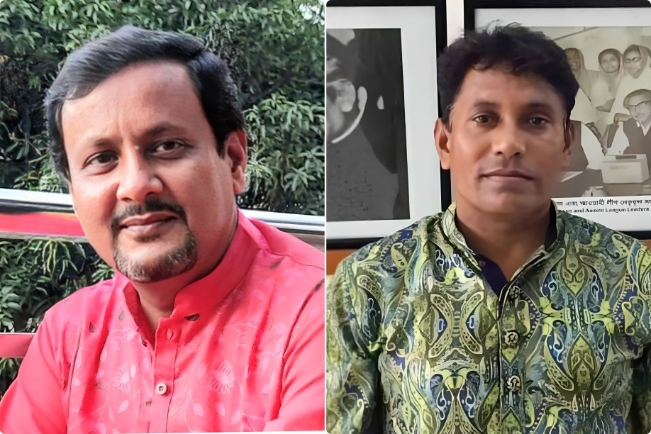 (from left) Prof. Motaher Hossain, Prof. KM Akkas Ali