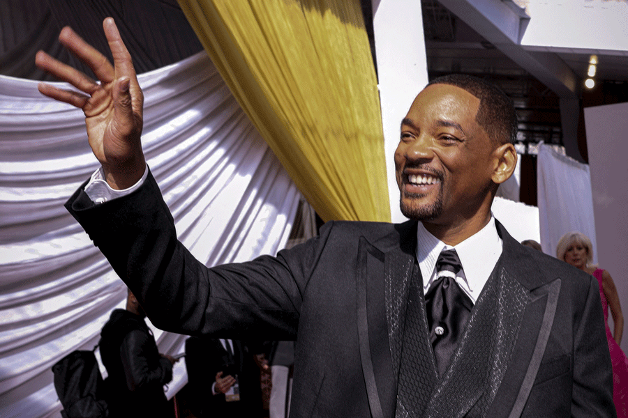 Will Smith appears on the red carpet during the Oscars arrivals at the 94th Academy Awards in Hollywood, Los Angeles, California, US, March 27, 2022.