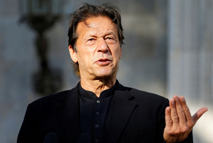 Former Pakistan Prime Minister Imran Khan is seen in this undated Reuters photo