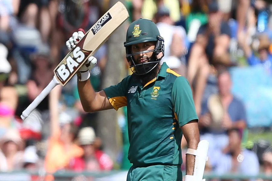 Hashim Amla after scoring a 50