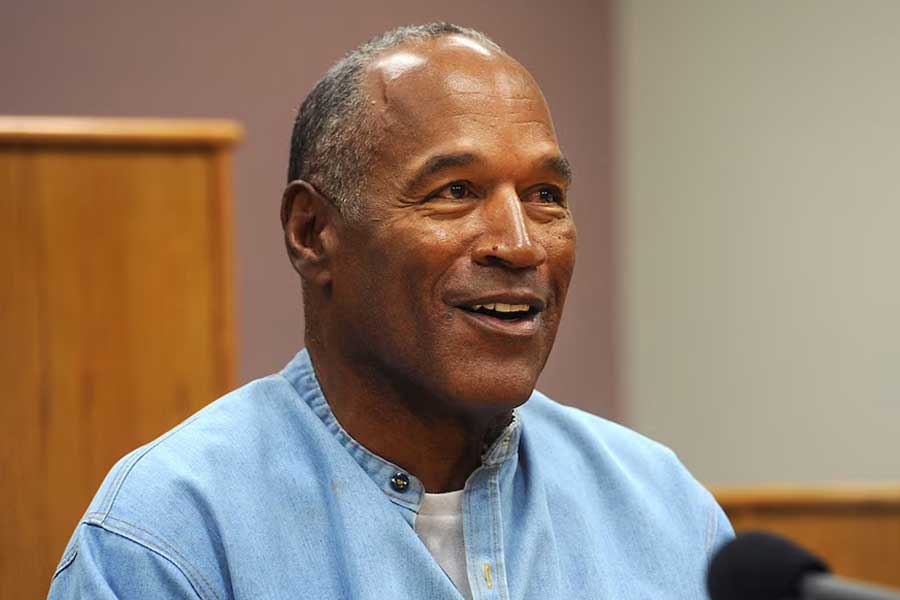 O.J. Simpson reacts during his parole hearing at Lovelock Correctional Center in Lovelock, Nevada, US, July 20, 2017.