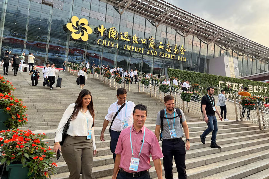 Visitors attend the China Import and Export Fair, also known as Canton Fair, in Guangzhou, Guangdong province, China April 15, 2024.