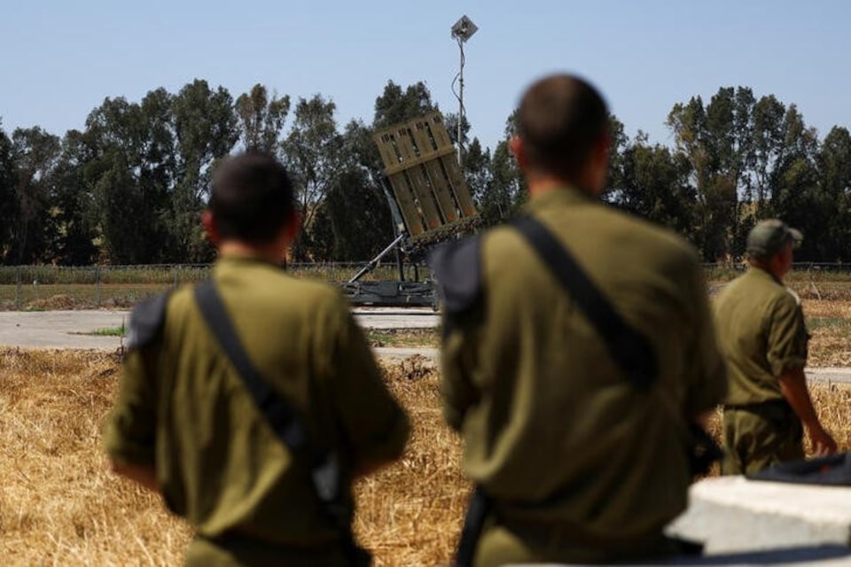A view of an Iron Dome anti-missile battery, near Ashkelon, in southern Israel on April 17, 2024 — Reuters photo