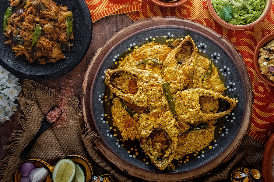 Since Bangladesh is closely tied to rivers, Hilsha fish, whether fried, curried, or prepared in mustard sauce, is a speciality