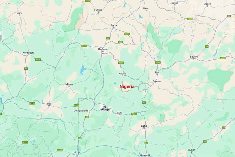 Map of Somalia. Screenshot taken from Google Maps.