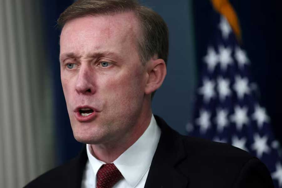 National Security Advisor Jake Sullivan speaks during a press briefing at the White House in Washington, U.S., May 22, 2024.