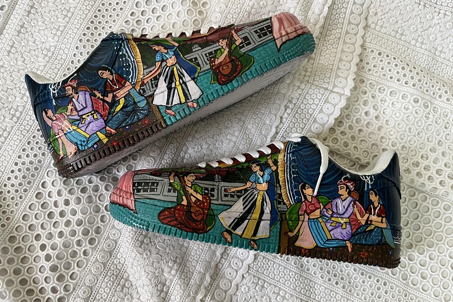 The trend of shoe painting is more than just a fashion statement