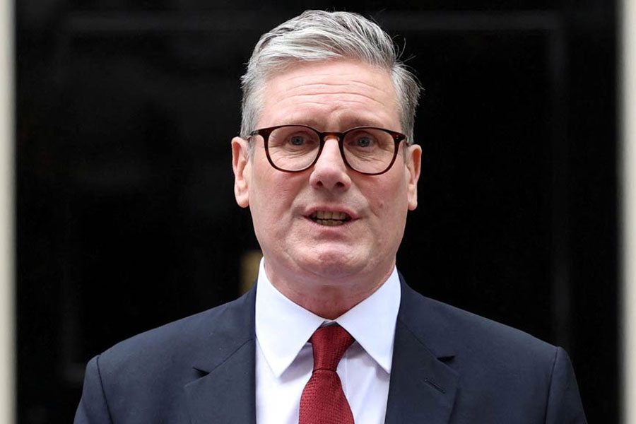 Incoming British Prime Minister Keir Starmer delivers a speech at Number 10 Downing Street, following the results of the election, in London, Britain, July 5, 2024.