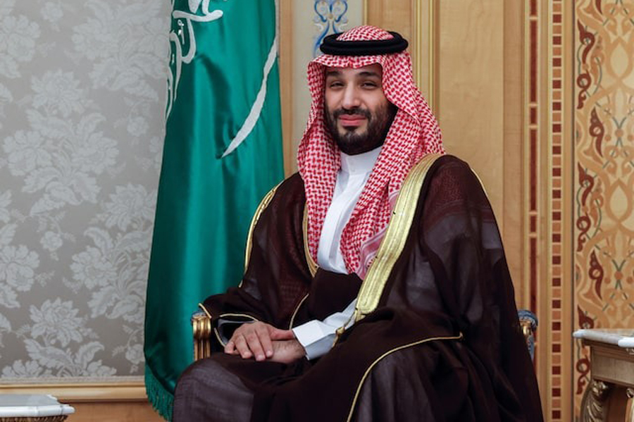Saudi Crown Prince and Prime Minister Mohammed bin Salman meets with U.S. Secretary of State Antony Blinken at the Al Yamamah Palace in Riyadh, Saudi Arabia, April 29, 2024.