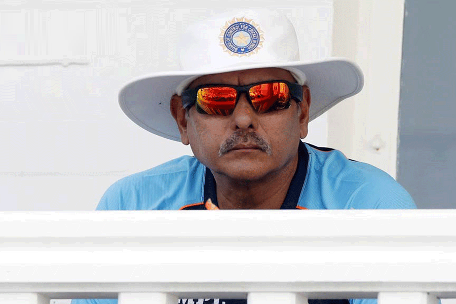 First Test - England v India - Trent Bridge, Nottingham, Britain - August 4, 2021 India head coach Ravi Shastri before the match Action Images via Reuters/Paul Childs