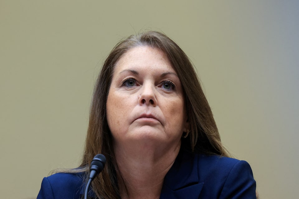 US Secret Service Director Kimberly Cheatle attends a House of Representatives Oversight Committee hearing on the security lapses that allowed an attempted assassination of Republican presidential nominee Donald Trump, on Capitol Hill in Washington, U.S., July 22, 2024. REUTERS/Kevin Mohatt/File Photo