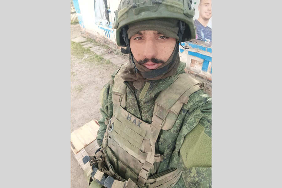 Ravi Moun looks on in this undated handout photo.