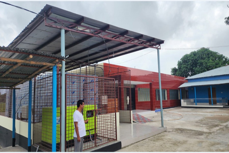A partial view of the mini cold storage set up in Bagha upazila of Rajshahi