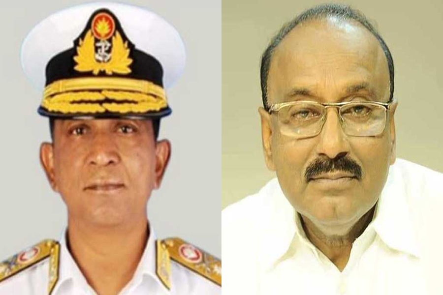 Ex-Navy chairman Mohammad Sohail (left), former MP Ahmad Hossain
