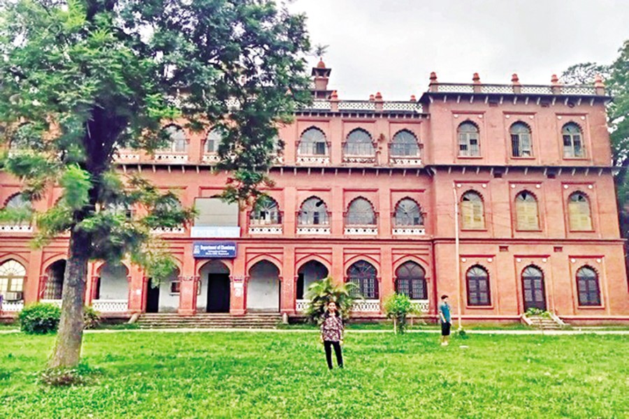 A partial view of Curzon Hall of Dhaka University