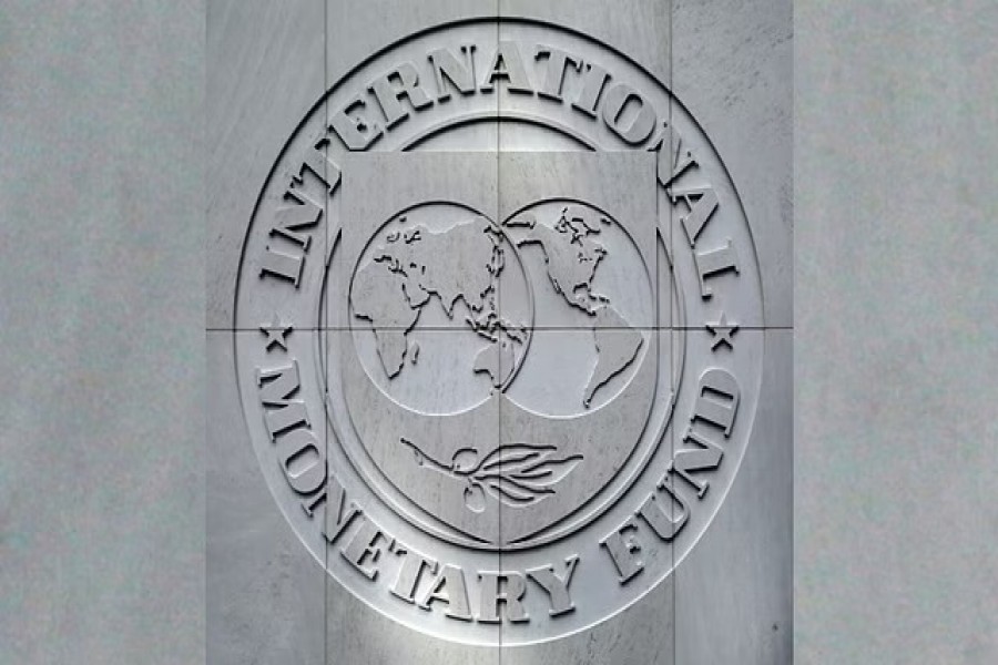FILE PHOTO: The International Monetary Fund logo is seen inside the headquarters at the end of the IMF/World Bank annual meetings in Washington, US, Oct 9, 2016. REUTERS
