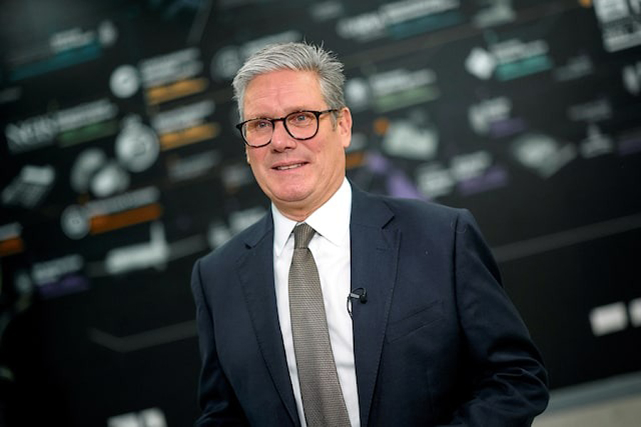 Britain’s Prime Minister Keir Starmer speaks during an interview with the BBC during a visit to the National Crime Agency (NCA) headquarters in London, Britain, September 6, 2024.