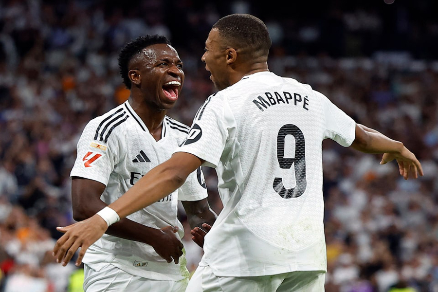 Vinicius Jr and Mbappe