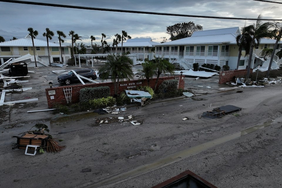 A drone view shows buildings and structures damaged by Hurricane Milton after it made landfall, in Venice, Florida, US on October 10, 2024 — Reuters photo