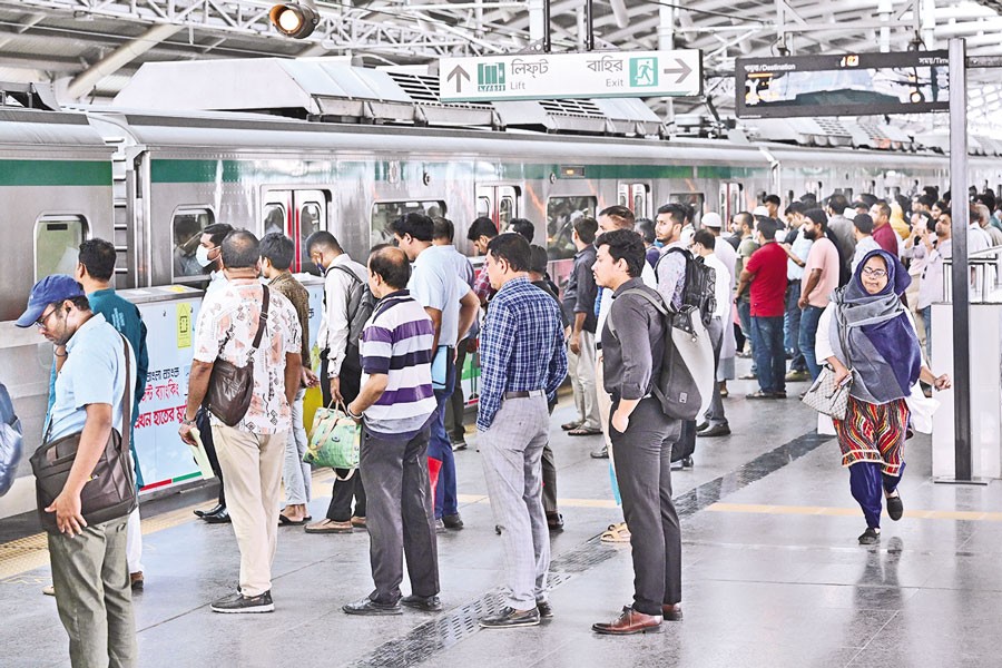 Operations of the metro-rail station at Mirpur-10 in the capital resumed on Tuesday morning, bringing respite to the commuters. The station was vandalised and consequently shut down on July 19 during the student movement