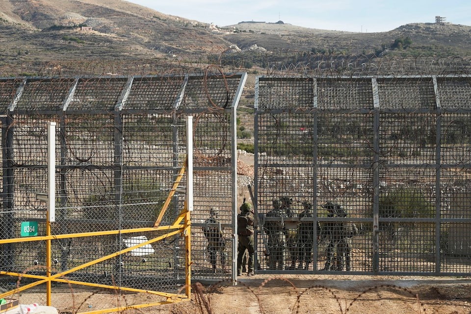 Israeli soldiers stand on the Syrian side of the ceasefire line between Syria and the Israeli-occupied Golan Heights, as seen from the Golan Heights on December 10, 2024 — Reuters photo