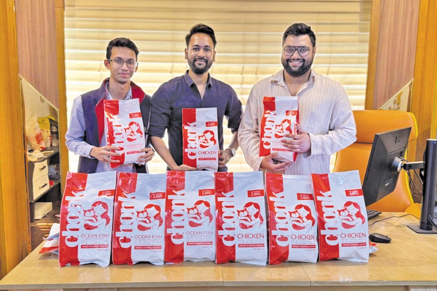 Founders of Chonk, (from left) Waseem Khan, Muhammed Asif Khan and Abdus Sami