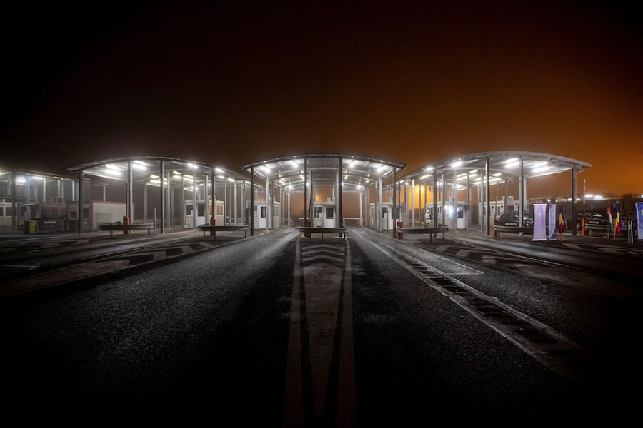 A view of Romanian-Hungarian customs point in Nadlac, as Romania and Bulgaria both join the Schengen bloc, Arad county, Romania, December 31, 2024.