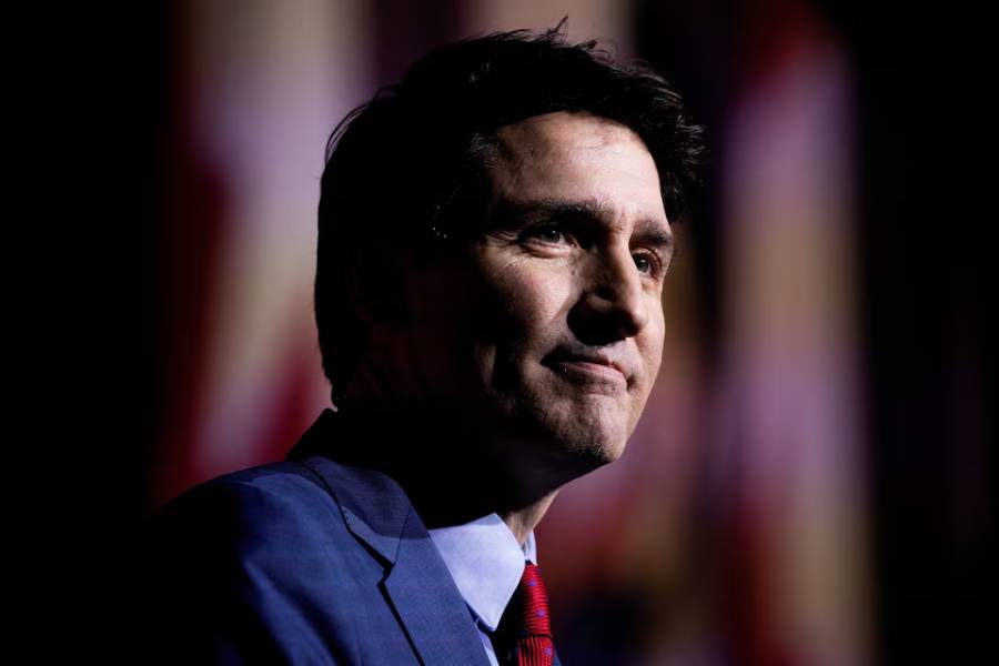 Canada’s Prime Minister Justin Trudeau speaks at the federal Liberal caucus holiday party, the day after Finance Minister Chrystia Freeland unexpectedly resigned, in Ottawa, Ontario, Canada December 17, 2024.