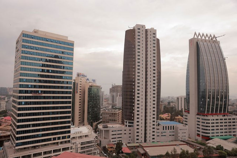 A general view of the cityscape of Addis Ababa, Ethiopia, April 24, 2024.
