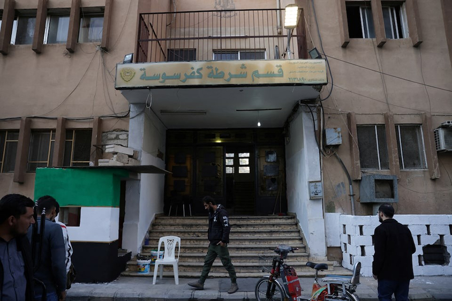 A view of Kafr Sousa police station after the ouster of Syria's Bashar al-Assad, in Damascus, Syria on December 23, 2024 — Reuters/File