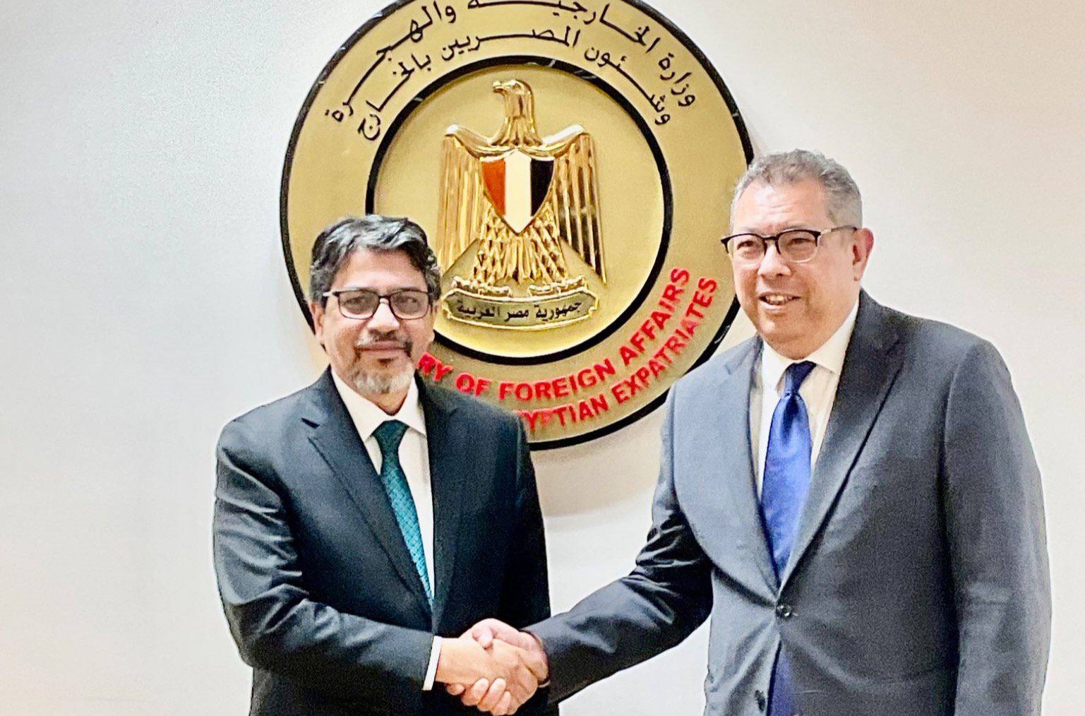 Bilateral Foreign Office Consultations (FOC) between Bangladesh and Egypt held at the Egypt's Ministry of Foreign Affairs at New Capital in Cairo on Thursday. Photo: MoFA