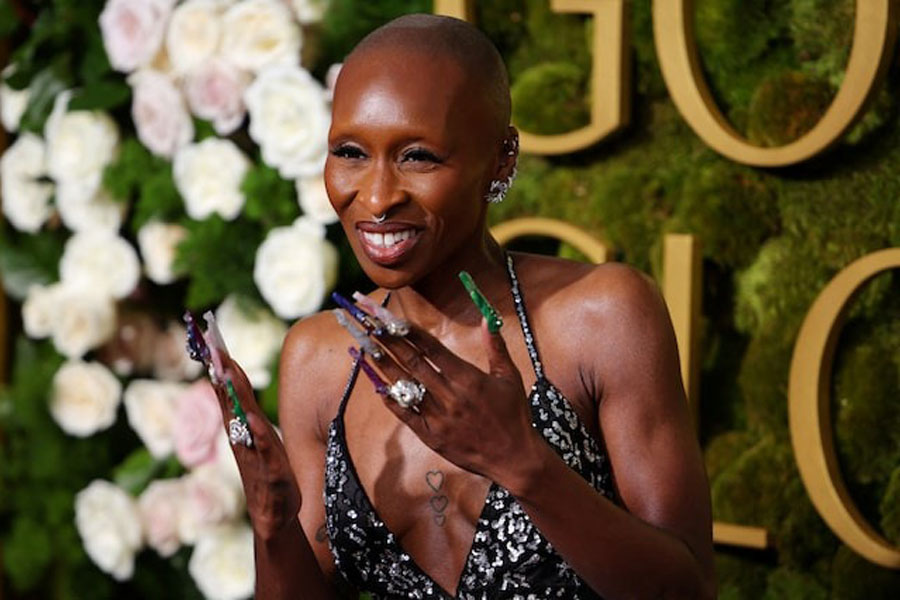 Cynthia Erivo attends the 82nd Golden Globe Awards in Beverly Hills, California, US, January 5, 2025.