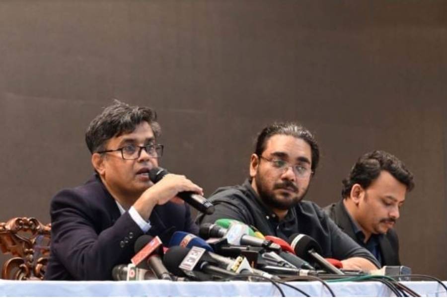 Chief Adviser’s Press Secretary Shafiqul Alam today press briefing at the Foreign Service Academy.