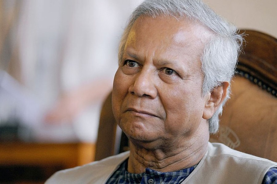 Chief Adviser Professor Muhammad Yunus -- File Photo