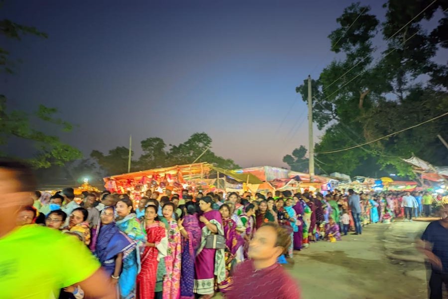 Pilgrims flock to Adinath Temple in Maheshkhali in Cox's Bazar on the occasion of Shiv Chaturdashi Tithi