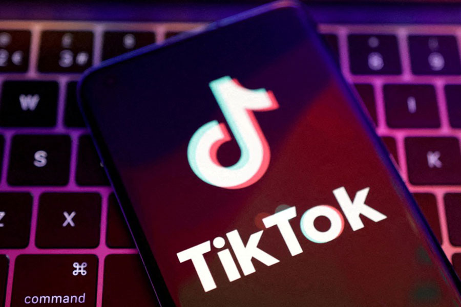 TikTok app logo is seen in this illustration taken, Aug 22, 2022.