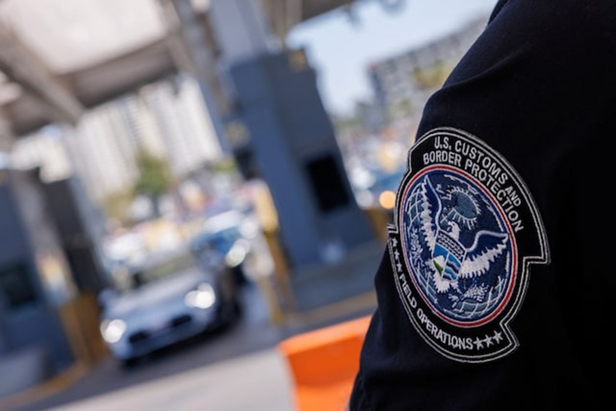 A US Customs and Border Protection officer works at the border crossing between Mexico and into the United States at the San Ysidro border in San Diego, California, US on May 29, 2024 — Reuters/File