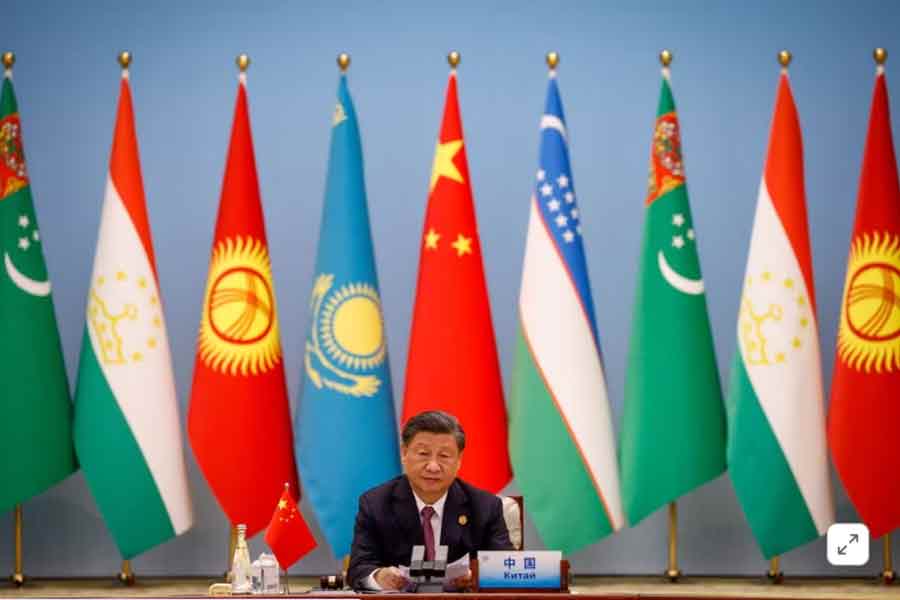 Chinese President Xi Jinping speaking at the round table during the China-Central Asia Summit in Shaanxi province of China on Friday -Reuters photo
